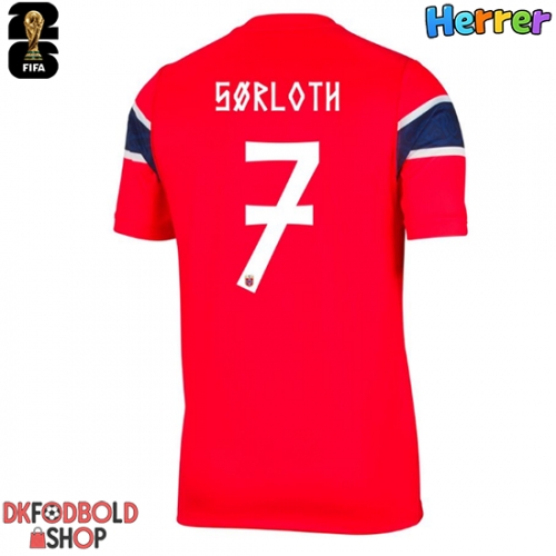 Norge Alexander Sorloth #7 Hjemmebanetrøje VM 2026 Kort ærmer